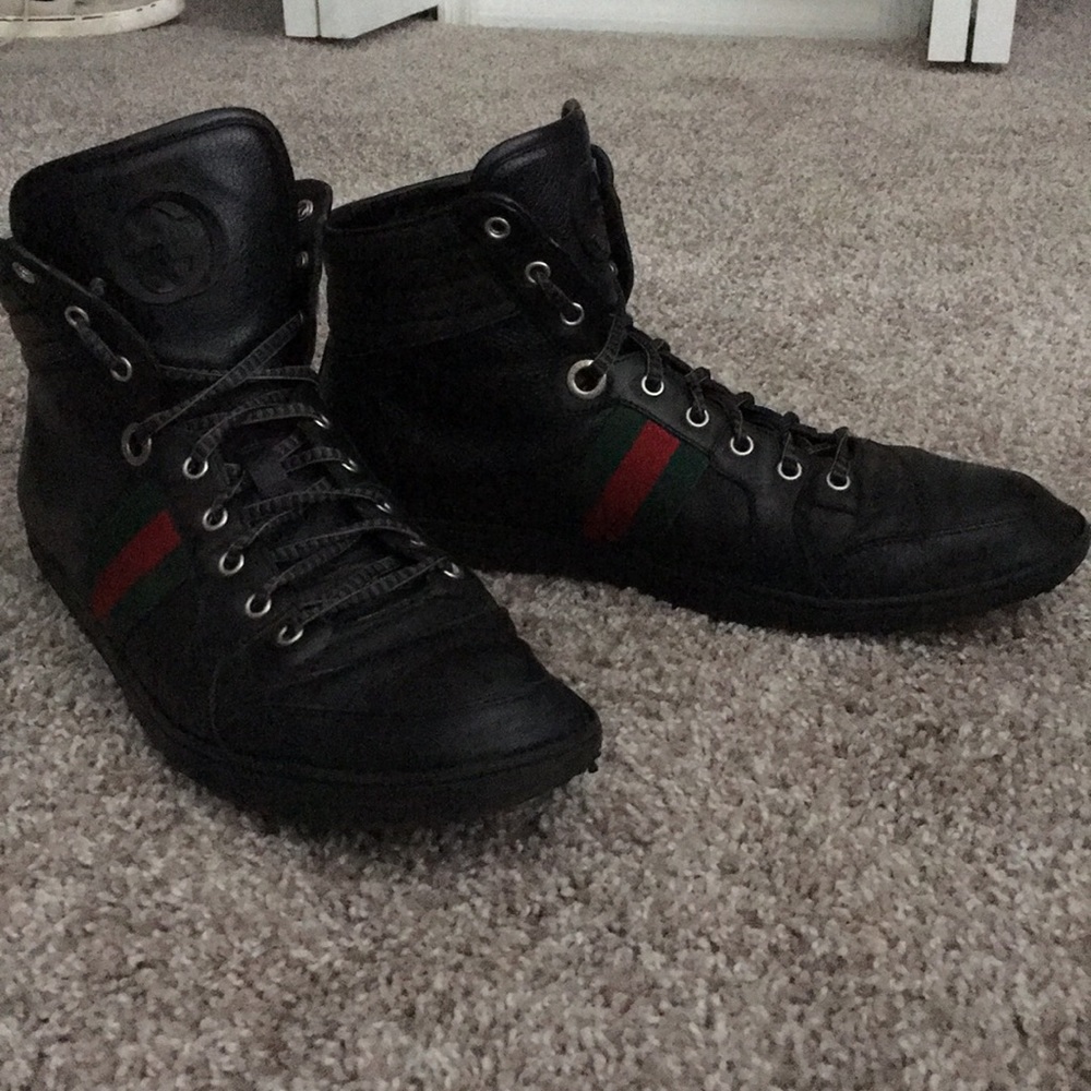 Gucci Hightops Black leather
